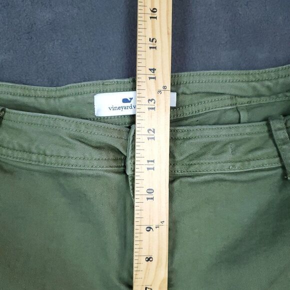 Vineyard Vines Pants Womens 36 Green High Rise Wide Leg Casual Stretch Modern - Picture 14 of 14